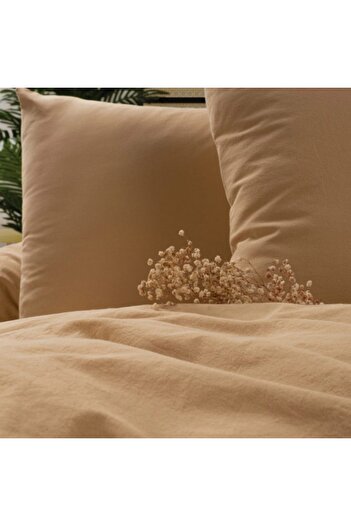 OEM Neat Beige Bed Linen (Cotton Poplin)