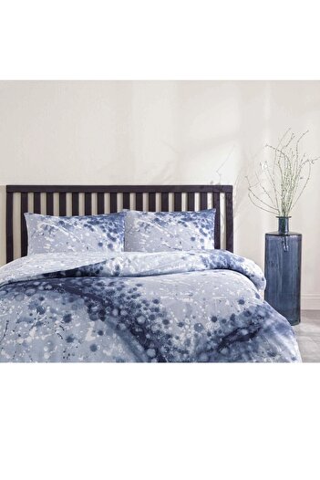 OEM Rex Navy Blue Elastic Bed Linen, 160x200 (100% Cotton)