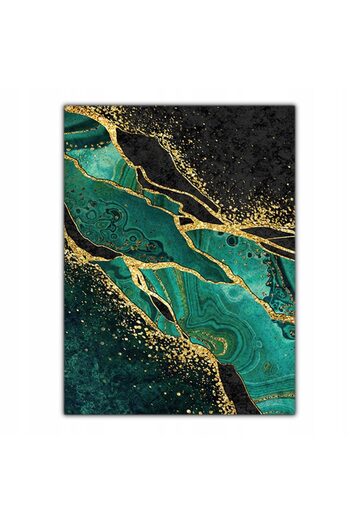 zola Bath mat, abstract pattern, non-slip, polyester, 100x60 cm, green