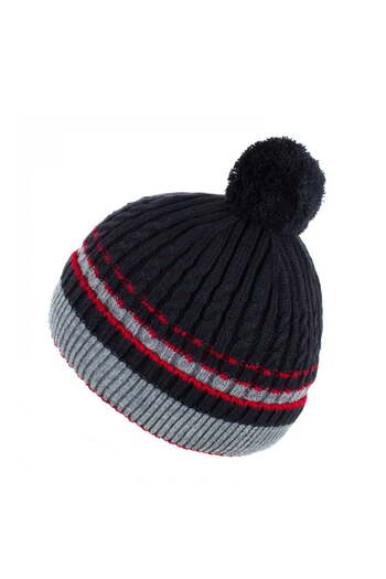 Intisimo Boys' Hat, Knit, Lined, Tassel, 8-12 years, Navy Blue