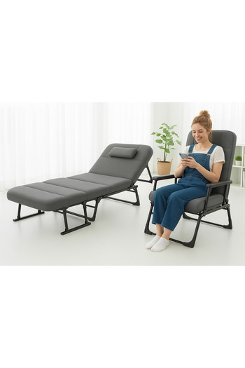 CENTRHOME Multi-purpose folding chair and bed