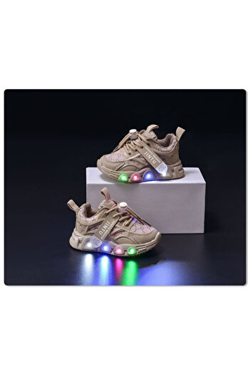 Bebelul CREAM sneakers with lights - Seika
