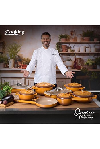 Cooking by Heinner CAST ALUMINUM PAN + LID 24x12 CM, 3.9L, NICOLAI TAND, ORIGINI
