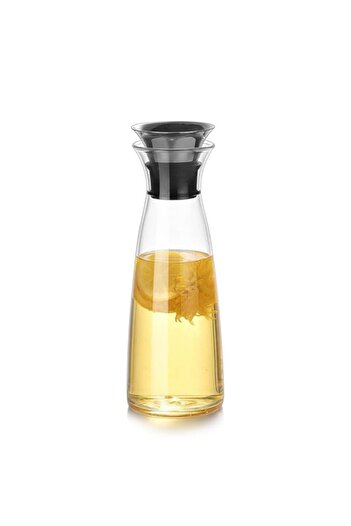 Generic FOONEE glass water carafe with lid, 1 Litre with Stainless Steel Lid Borosilicate Water Jug, Fridge