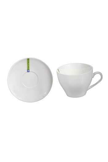 Generic Royalford 2PCS Porcelain Cup & Saucer Set – Ideal for Daily Use – Non-Toxic, Ecologically Tasteless