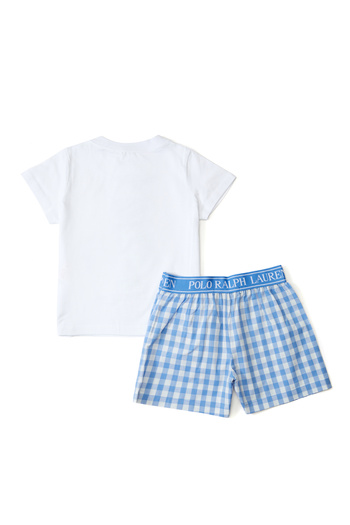 Polo Ralph Lauren Blue 2-Piece Girls' Pajama Set