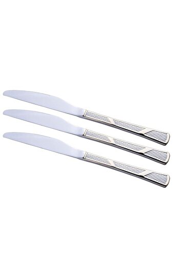 Generic Cuisine art ct-els/dk berger elsa dinner knife set of 3, stainless steel table dining forks, golden
