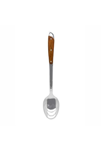 Generic RAJ WOODEN HANDLE BASTING SPOON, 42 cm, RNW001, CURRY SERVER , RICE SERVER , COOKING SPOON , SERVIN