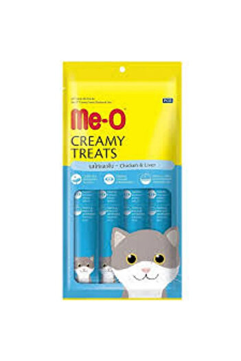 me-o Creamy Cat Treats Chicken & Liver 15 G X 4 (PACK 2)