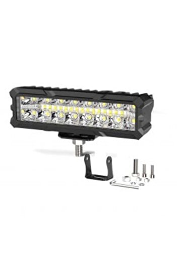 DELUXETUNING Led bar car projector, combined light for ATV, SUF, Jeep 4 x 4, Truck, 12-24 V, length 15.5 cm, 93 W