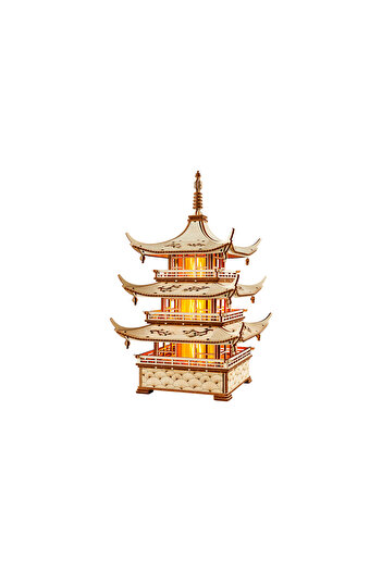 Wood Trick 3D puzzle, Harmony Tower, WT, wood, 259 pieces