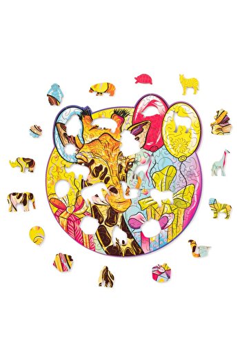 Wood Trick 2D Puzzle, Graceful Giraffe, WT, wood, 110 pieces