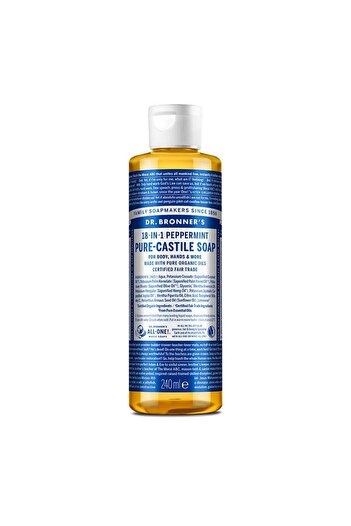 Dr. Bronner´s 18-in-1 Castile Soap, Mint (Liquid) – 240 ml