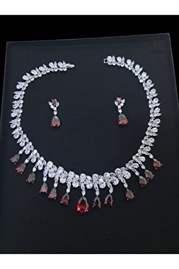 Generic Joulary Shiny Red Necklace