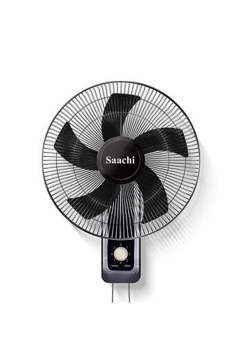 SAACHİ 16-Inch Wall Fan with Powerful Motor, 3-Speed Settings, 5-Blade Design, Wide Oscillation & Ov