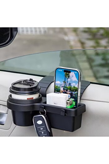 Generic ALOMAIRI 4-in-1 Multifunctional Car Organizer – Made of high-quality ABS material, for storing cup