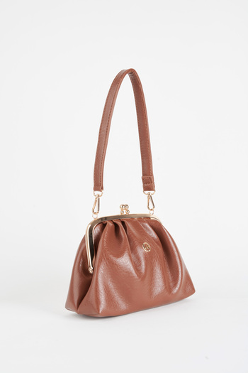 Vivaq Women's Tan Daisy Medium Size Double Strap Lined Burs Closure Handbag and Shoulder Bag