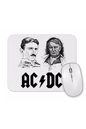 Toyaso Ac Dc Tesla And Edison Mouse Pad
