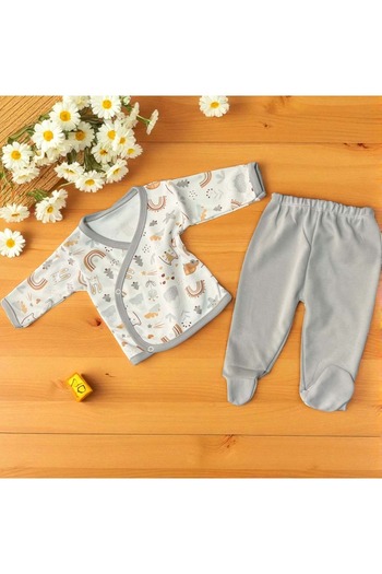 RYZE ÇOCUK Printed Bottom Top Set Orange
