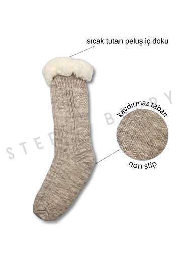 STEPPE BERRY Winter Plush Home Socks