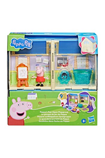Peppa Pig Peppa's Pop-Open Playgroup Playset with Figure, Preschool Toys for 3 Year Old Girls and Bo