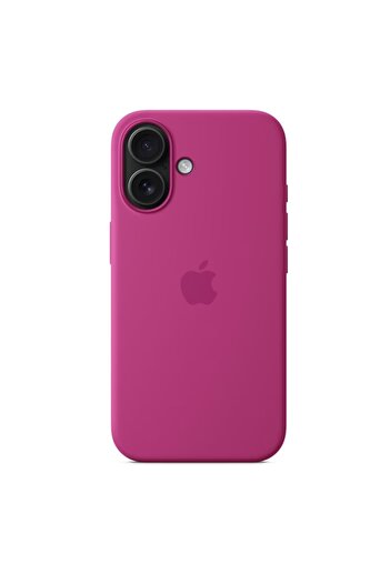 BSG TECH Protective case for Apple Silicone Case with MagSafe for Iphone 16, Fuchsia