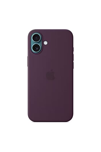 OEM Apple Silicone Case with MagSafe for iPhone 16, Purple