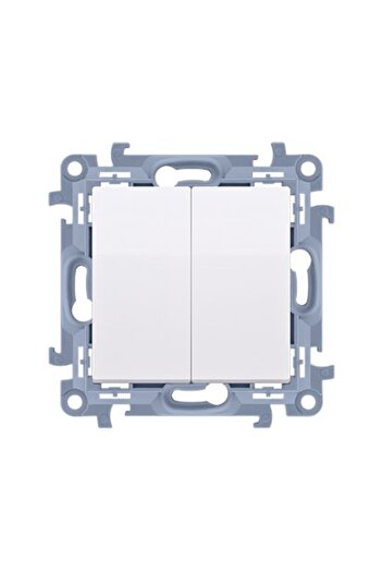 Other Double pushbutton module 10 AX 250 V screw terminals white Simon10