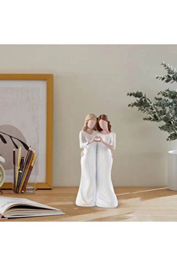 ALL PAPICKS Decorative Figurine, Friendship and Love between Sisters and Friends, Decorative Ornament for Home,