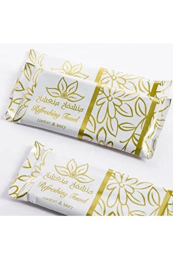 eswart alnoor Refreshing, sterile towel with white cover and gold decoration, odorless / 25 towels