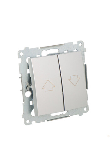 Other Shutter button with electric lock for simultaneous activation 10 AX matt silver Simon54