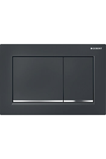 Other Geberit Omega20 flush plate front top black chrome black rectangular