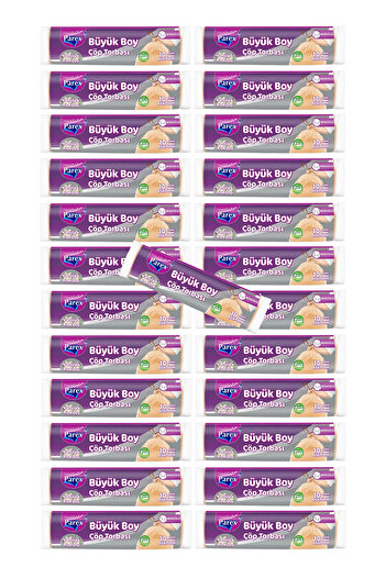 Parex Drawstring 10-Pack Garbage Bags Vanilla Scented Large Size 65 X 70 cm 25 Packs
