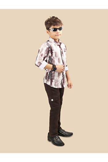 Ts Trends By Styli Printed Buttoned Shirt and Pant Set