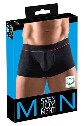 Other Svenjoyment - Black Men's Boxer Shorts With Red Thin Waistband S