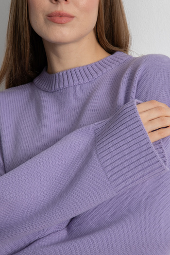 Shophia Lila Crew Neck Oversize Knit Sweater