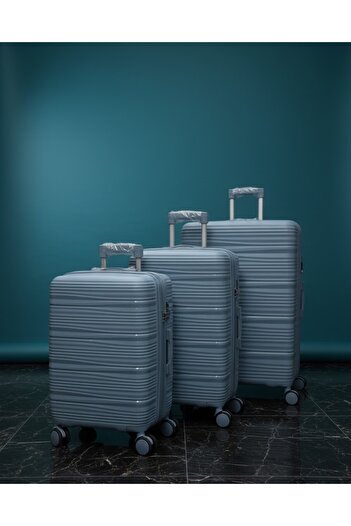 Generic 3-Piece Hardside Lightweight PP Luggage Set with 360° Spinner Wheels