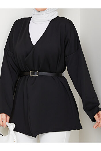 Wual giyim Puf Scuba Belted Jacket