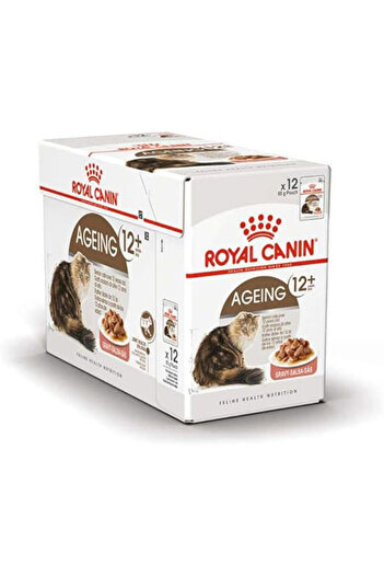 Royal Canin Feline Health Nutrition Ageing +12 Gravy 12X 85Gm Cat Wet Food Pouches