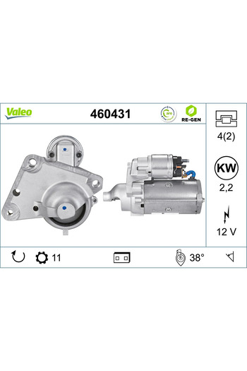 VALEO Electromotor CITROËN BERLINGO / BERLINGO FIRST microbus (MF_ GJK_ GFK_) 2009-2010