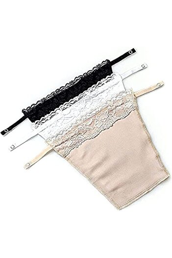 Generic Shoppy Villa - Cotton Clip On Camisole for Women | Mock Lace Cleavage Cover | Deep Neck Cover Up Inn