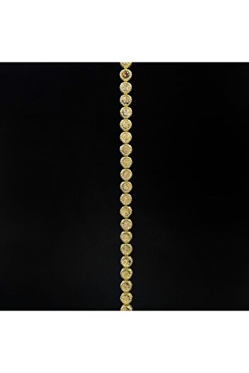 Briliance Tennis Chain Bracelet and Divine Gold Earrings Set