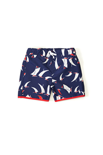 Polo Ralph Lauren Navy Blue Patterned Boy's Swimsuit