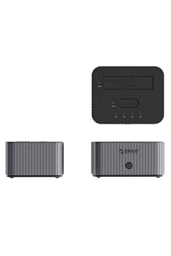 Other Stacja dokująca IT28E-C z funkcją klonowania na 2 dyski M.2 NVME 2.5'' / 3.5 HDD / 2.5'' SSD - szara