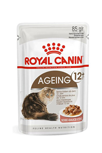 Royal Canin Feline Health Nutrition Ageing +12 Gravy 12X 85Gm Cat Wet Food Pouches