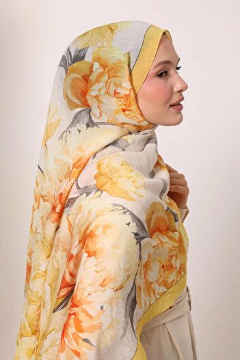 LuvenSara Flower Garden Pattern Special Design Summer Shawl