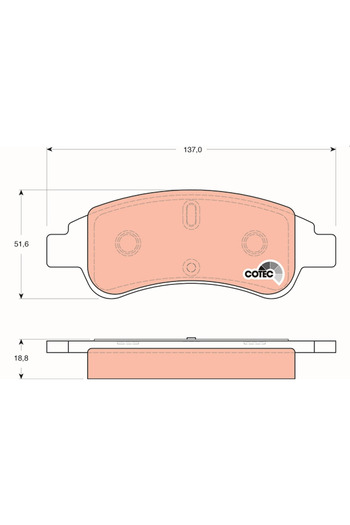 TRW Set placute frana frana disc CITROËN BERLINGO / BERLINGO FIRST microbus (MF_ GJK_ GFK_) 1996-2011