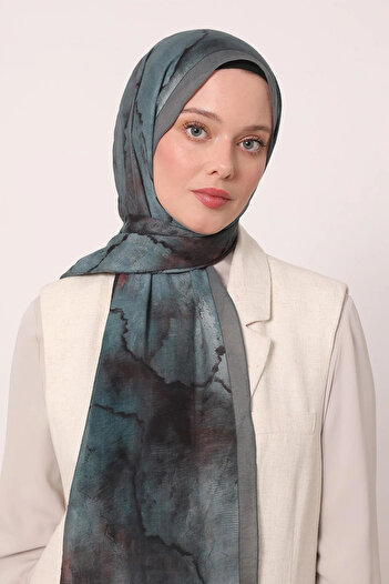 LuvenSara Color Gradient Special Design Tie-Dye Pattern Summer Shawl