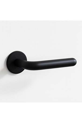 N.S NAMARK Matte black door handle with a modern and elegant design - durable metal and high quality