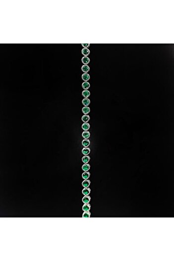 Briliance Set Tennis Necklace Bracelet and Earrings Divine Emerald Green